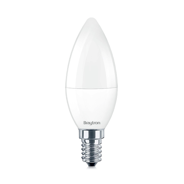 Braytron 6 x LED E14 5 Watt Kerzenform Leuchtmittel Lampe Glühbirne C37 3000K - 6500K (6, neutralweiß 4000k) – Ansicht 3