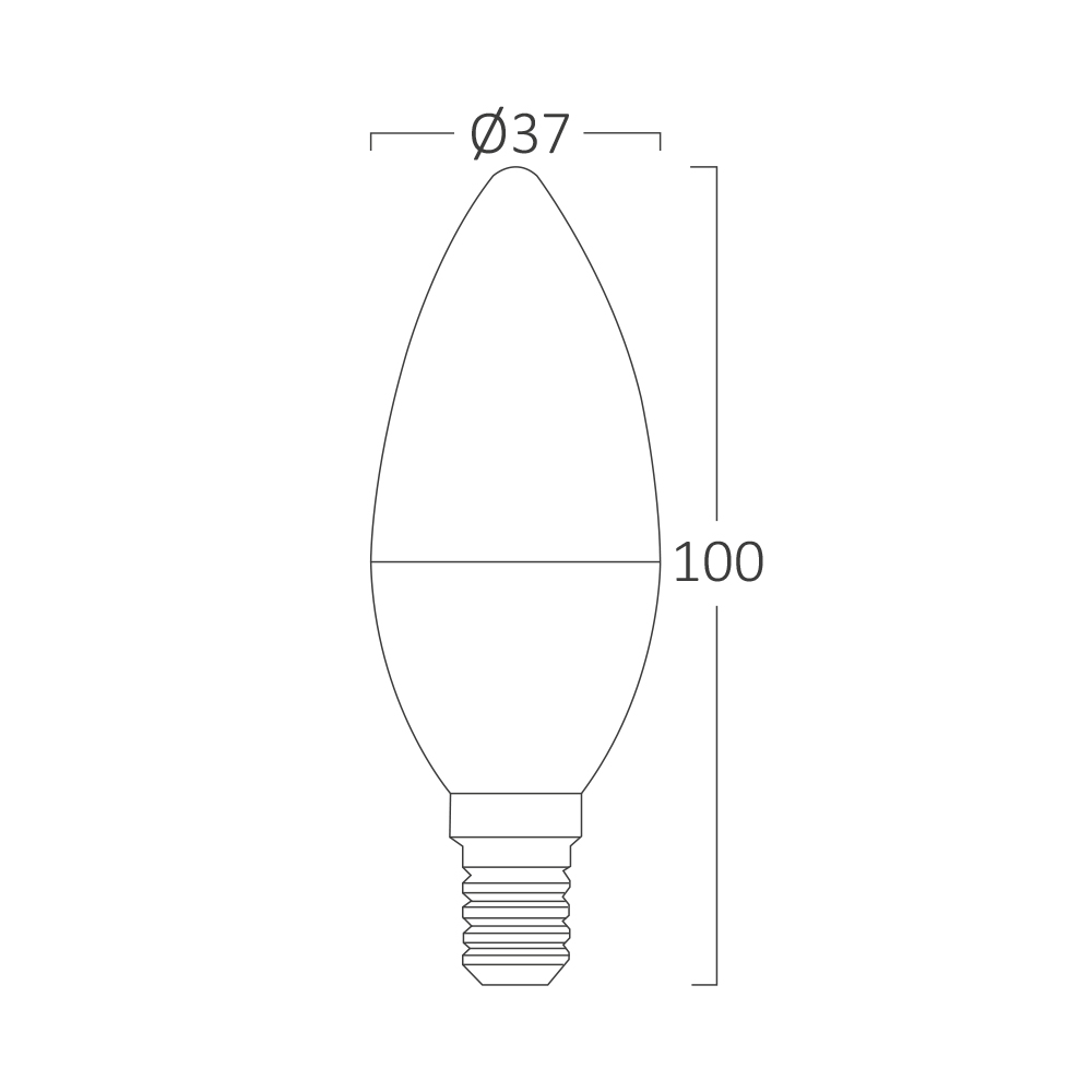 Braytron 6 x LED E14 5 Watt Kerzenform Leuchtmittel Lampe Glühbirne C37 3000K - 6500K (6, neutralweiß 4000k) – Ansicht 2