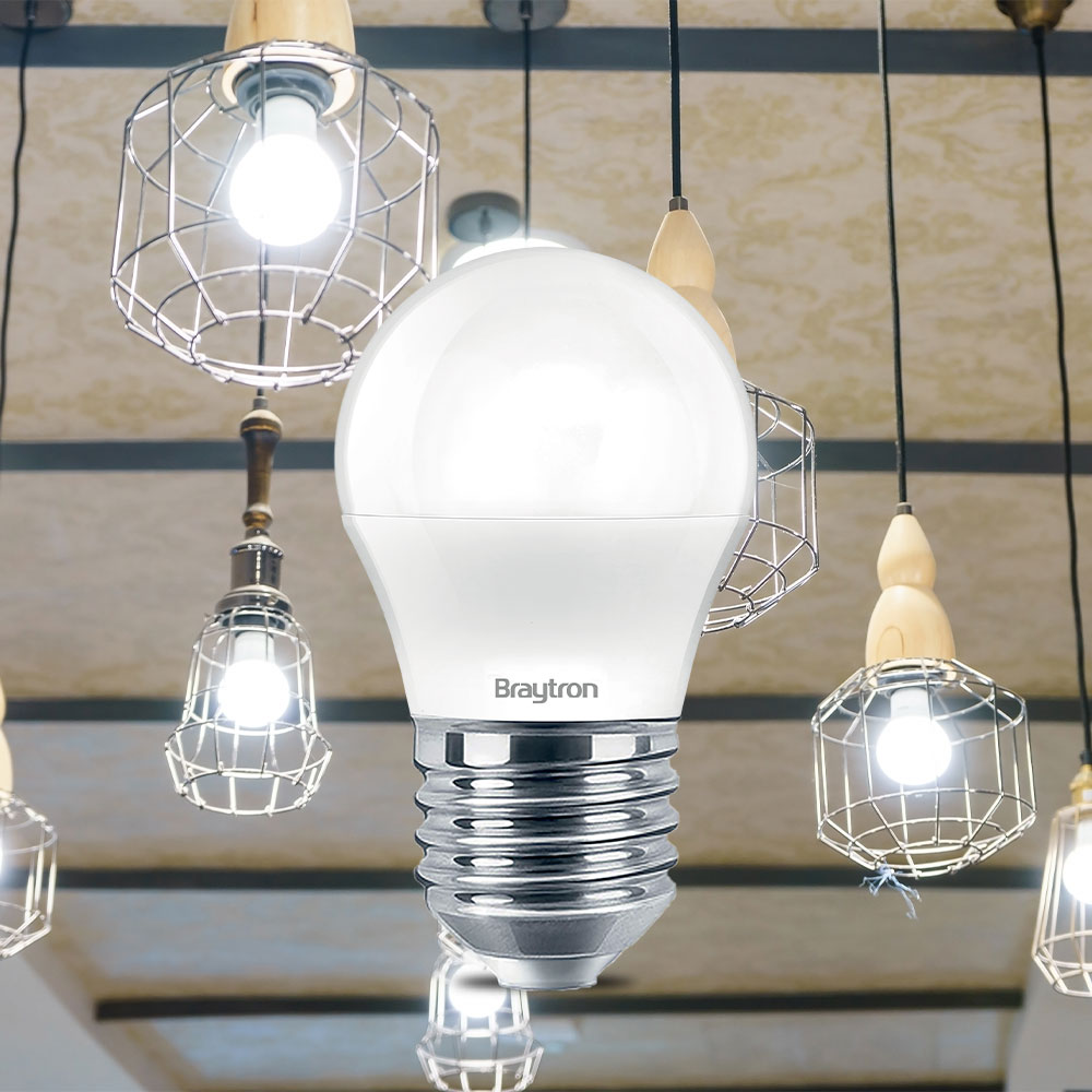 Braytron LED E27 5W Leuchtmittel Neutralweiß 4000K, 470 Lumen, ersetzt 40 w, energiesparend, langlebig, 230V – Ansicht 3
