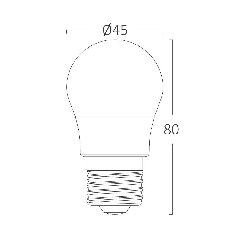 Braytron LED E27 5W Leuchtmittel Neutralweiß 4000K, 470 Lumen, ersetzt 40 w, energiesparend, langlebig, 230V – Ansicht 4