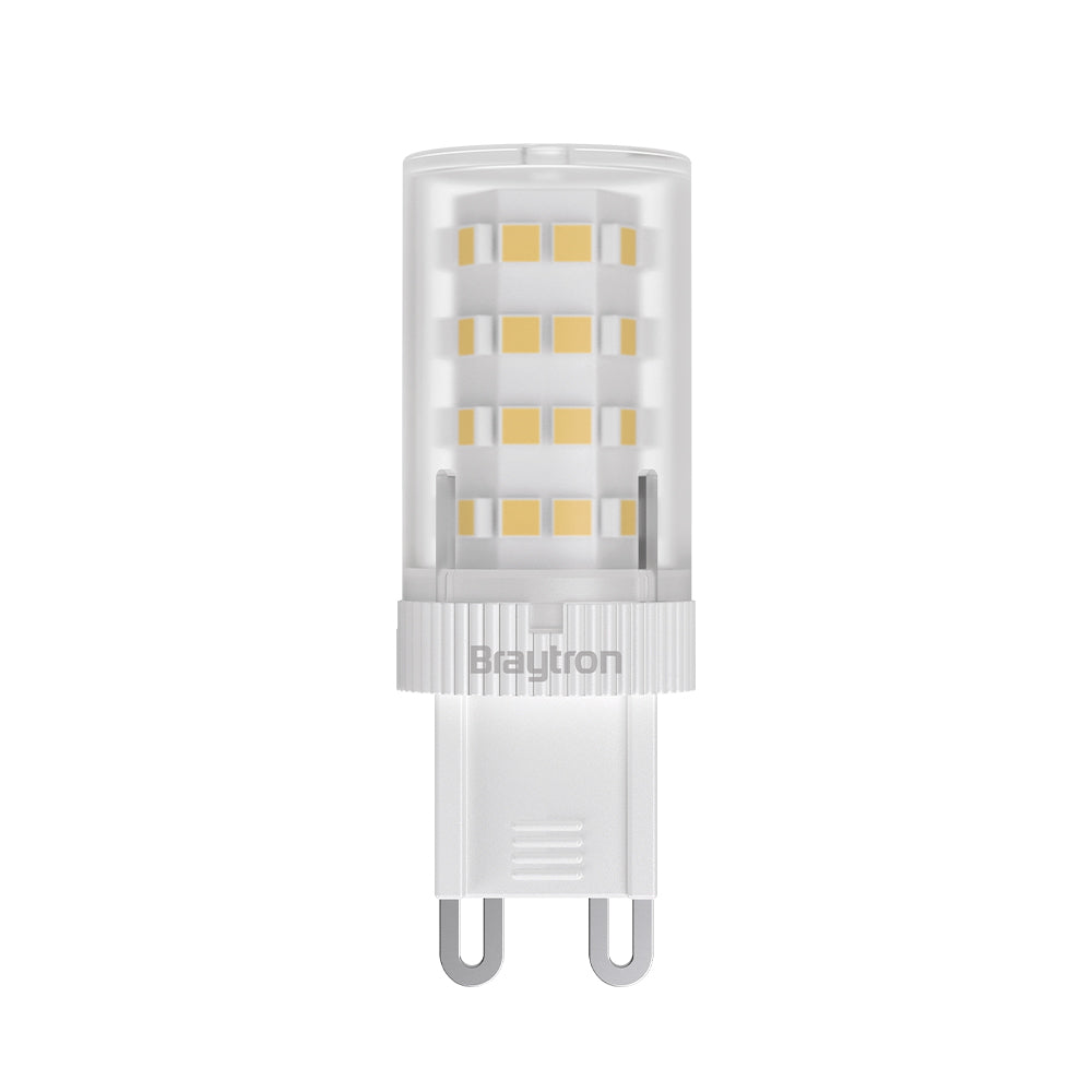 Braytron LED G9 5W Leuchtmittel Warmweiß 3000K, 430 Lumen, ersetzt 45 w, energiesparend, langlebig, 230V (Clear) – Ansicht 3