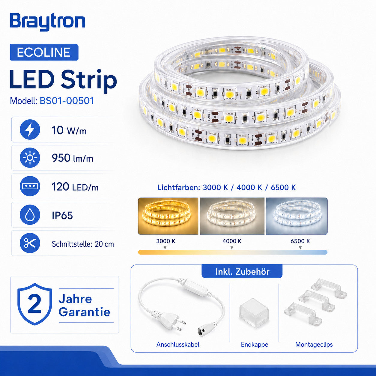 Ampoule LED Flamme E14 4W Filament Vintage – Blanc extra-chaud 2200K – 360 lm – BB36-00410