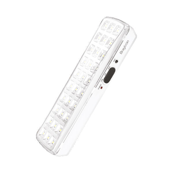 Braytron Notleuchte mit Akku Notbeleuchtung Akkubetrieb Licht für bis zu 5 Stunden 230V 60 SMD Led 230V Automatisches einschalten bei Stromausfall Notbeleuchtung mit Schalter Weiß 4 Watt – Ansicht 13