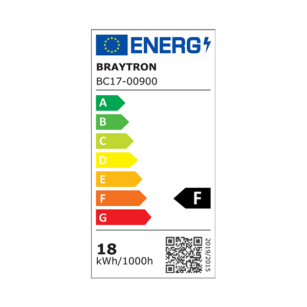 Braytron LED 18W Wand Decken Leuchte Oval Feuchtraumleuchte Weiß Außen Garage IP54 (Warmweiß 3000K) – Ansicht 7
