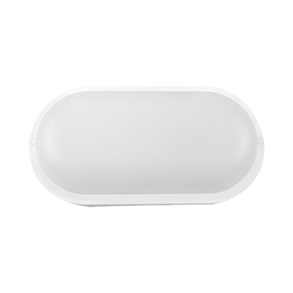 Braytron LED 18W Wandleuchte, Wandlicht, Deckenleuchte, Leuchte, Oval, Feuchtraumleuchte, Weiß, Außen, Garage IP54 Kaltweiß 6500K – Ansicht 4