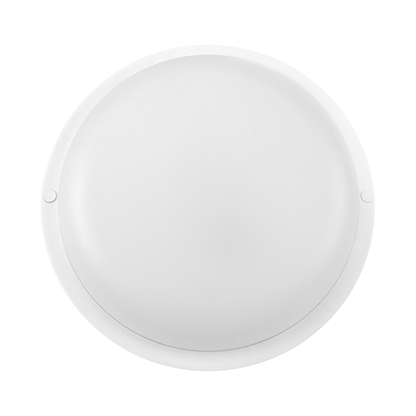 Braytron LED Feuchtraumleuchte 12 W, 1140 lm, IP54 Rund Wand- und Deckenleuchte, Weiß – Kellerlampe, Außenbeleuchtung, LED Lampe für Flur, Treppe, Garage, WC und Garten (Weiß, Rund, 3000 K) – Ansicht 4