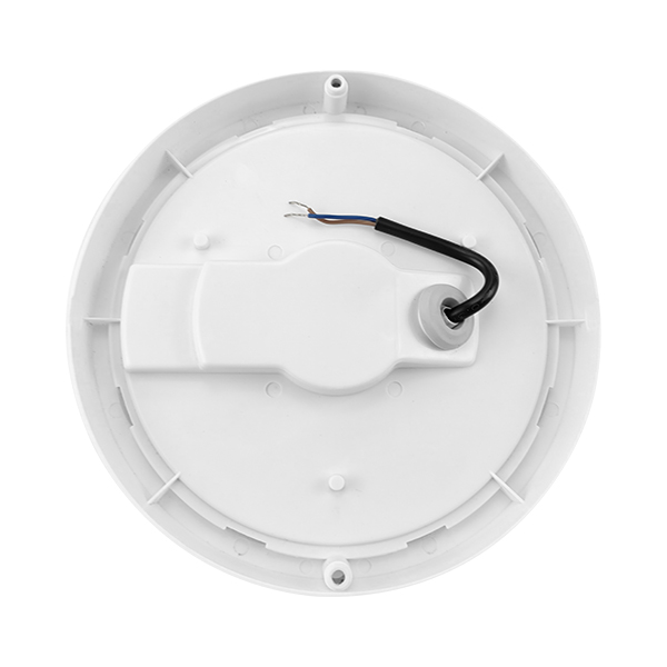 Braytron LED Feuchtraumleuchte 12 W, 1140 lm, IP54 Rund Wand- und Deckenleuchte, Weiß – Kellerlampe, Außenbeleuchtung, LED Lampe für Flur, Treppe, Garage, WC und Garten (Weiß, Rund, 3000 K) – Ansicht 5