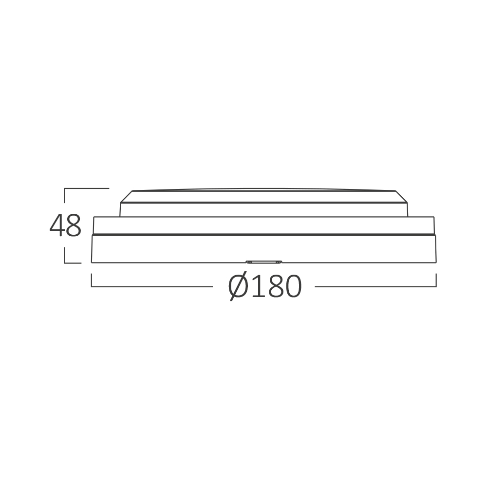 Braytron LED Wandleuchte Außen 12W IP65 Bulkhead Schwarz mit 3 Lichtfarben 3000/4000/6500K, 1320 Lumen, runde Deckenleuchte für Bad, Keller, Garage und Außenbereich – Ansicht 6