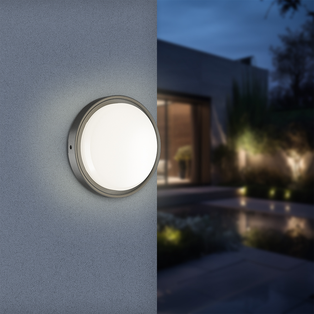 Braytron LED Strahler Außen 18W, 2020 Lumen, Warmweiß, Neutralweiß, Kaltweiß 3IN1, IP65 wasserdicht, Fluter Flutlicht Außenstrahler (Schwarz) – Ansicht 2