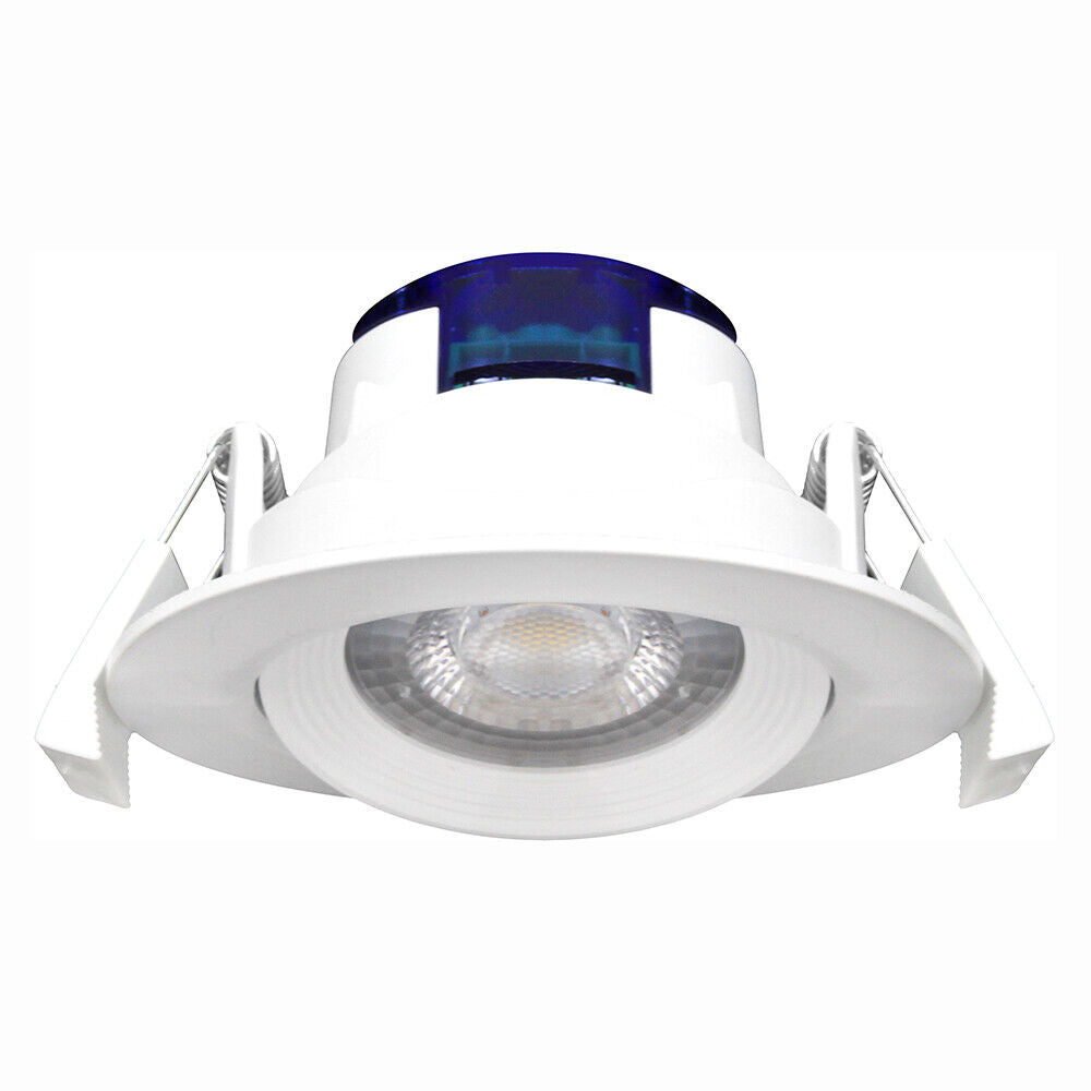 Braytron LED Deckenleuchte 5W 237 V Anschluss Warmweiß 3000K, 400 Lumen, IP20 Deckenlampe für Wohnzimmer, Küche, Flur (Weiß) – Ansicht 2