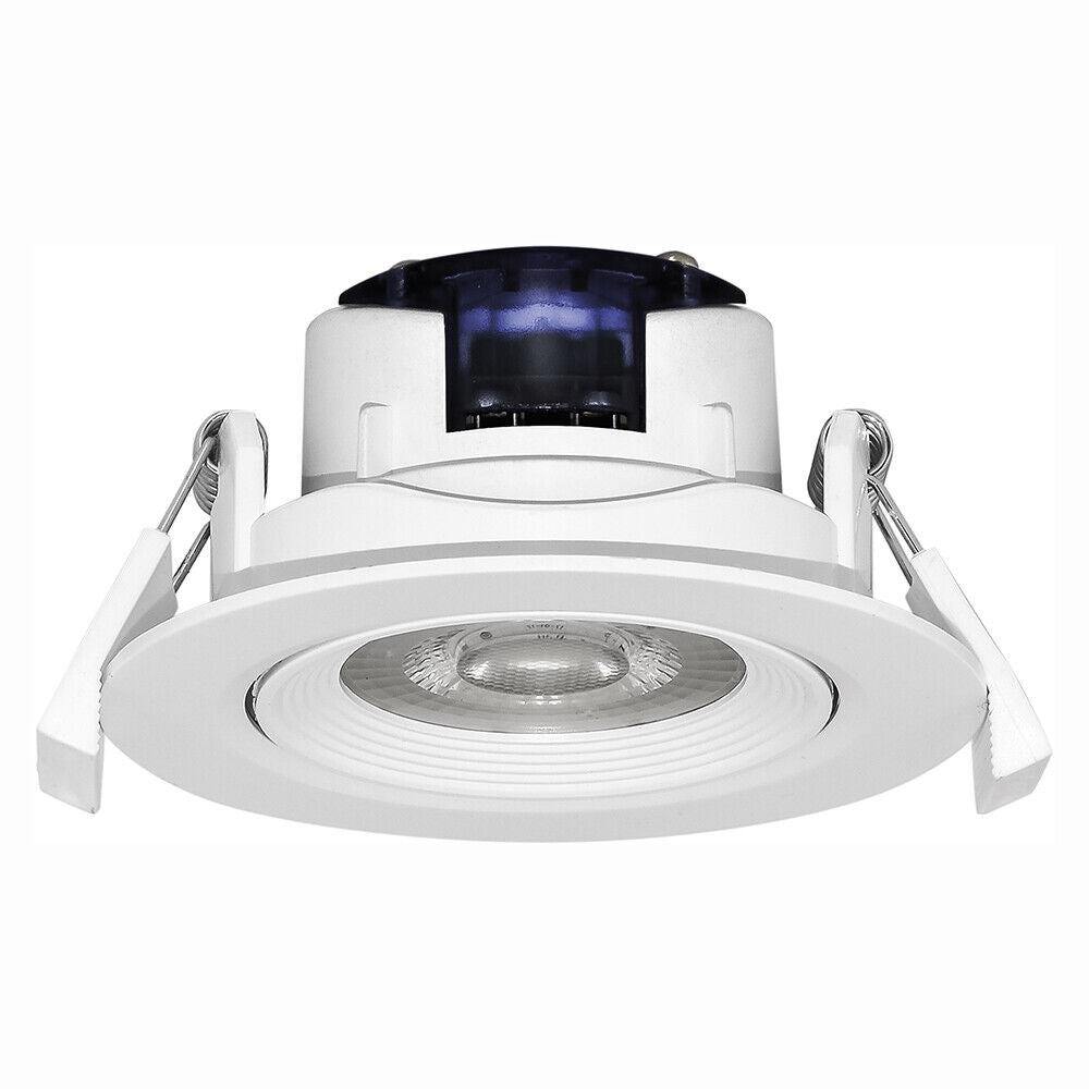 Braytron Schwenkbarer LED Einbauspot 5W – 400 Lumen, 6500K Kaltweiß, 38° Abstrahlwinkel – Nicht dimmbar – Deckenspot Ø 75-80mm – Einbauleuchte für Innenräume, Decke, Büro, Küche – Ansicht 2