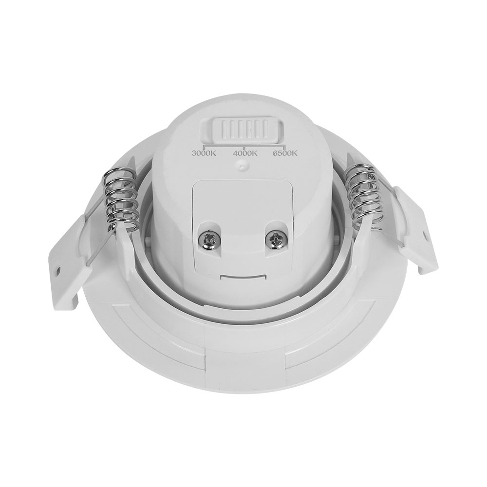 Braytron Stufenlos Dimmbar LED Einbaustrahler Deckenspot Einbauspot 7W schwenkbar Rund Spot 3IN1 Farbtemperatur 3000K/4000K/6500K 630lm Flur, Küche 230V 68mm Deckenausschnitt – Ansicht 4