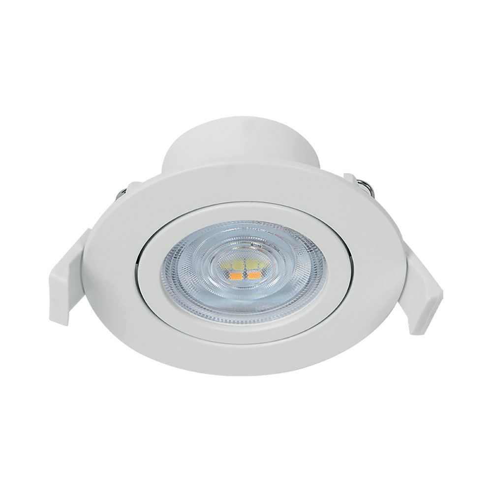 Braytron Stufenlos Dimmbar LED Einbaustrahler Deckenspot Einbauspot 7W schwenkbar Rund Spot 3IN1 Farbtemperatur 3000K/4000K/6500K 630lm Flur, Küche 230V 68mm Deckenausschnitt – Ansicht 5