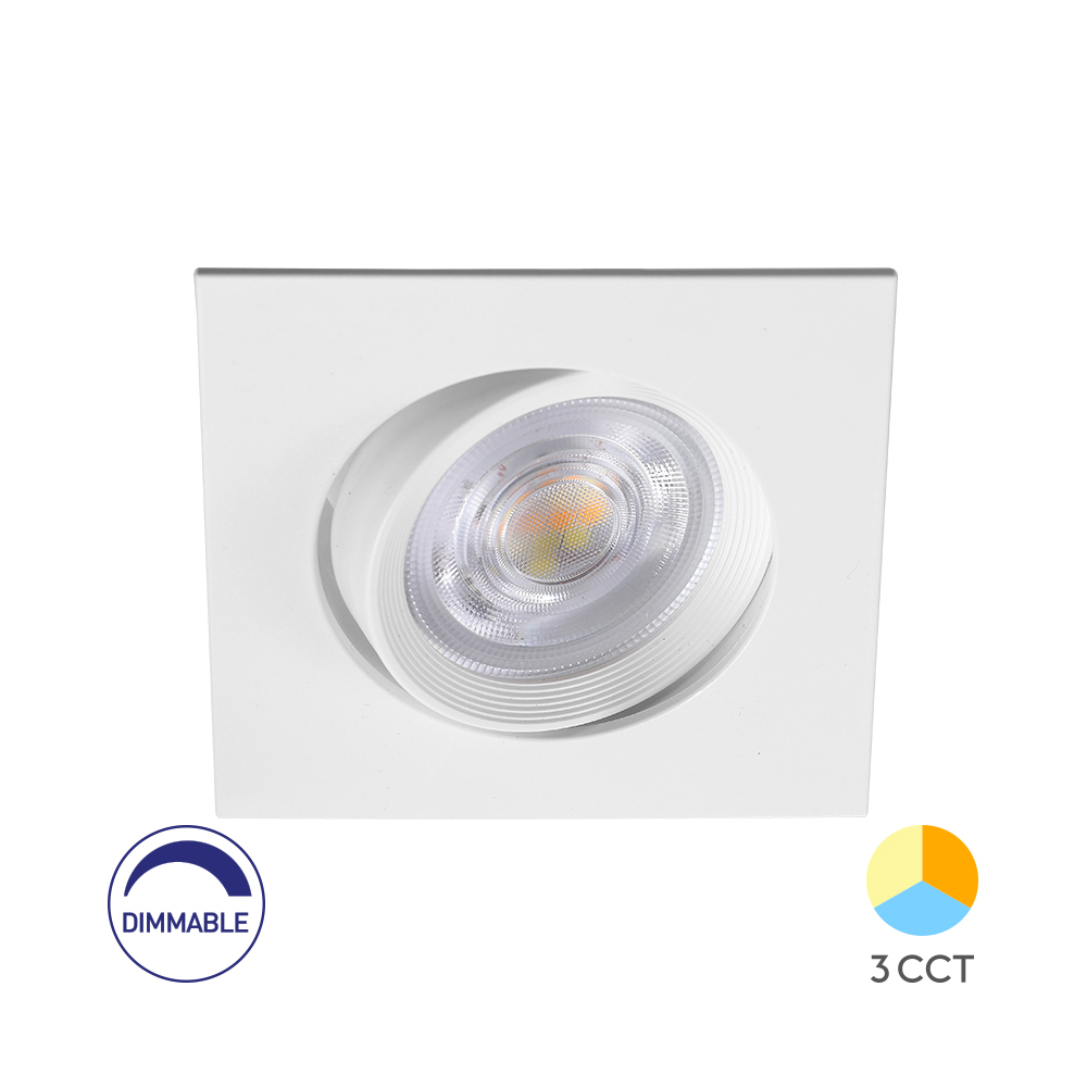 BRY-SPOTLED G3-7W-SQR-WHT-DIM-3IN1 - LED inbouwspot – BD02-70780