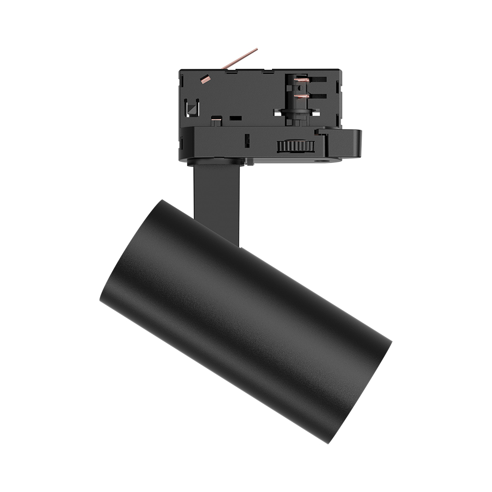 Braytron LED-Schienenstrahler 15 Watt 3-Phasen 4-Draht Tracklight, dreh- und schwenkbar 3CCT (3000 K / 4000 K / 6000 K) 1680 lm – Aluminium Deckenleuchte für Innenbeleuchtung Schienensystem Schwarz – Ansicht 5
