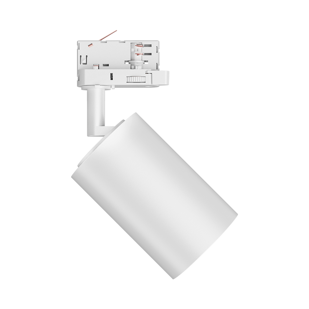 Braytron LED-Schienenstrahler 30 Watt 3-Phasen 4-Draht Dreh- und schwenkbares Schienenlicht 3CCT Warmweiß -Kaltweiß 3420 lm Aluminium Deckenleuchte für Innenbeleuchtung Schienensystem in weiß – Ansicht 7