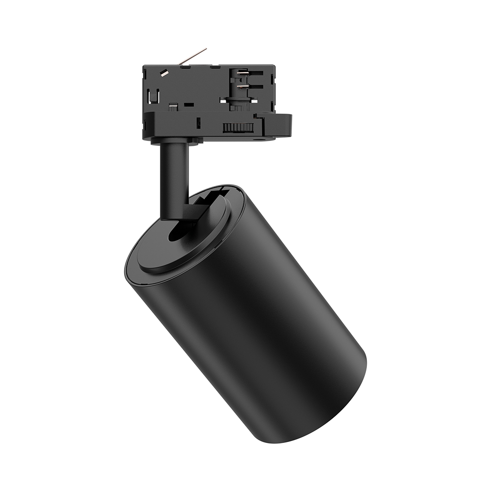 Braytron LED-Schienenstrahler 30 Watt 3-Phasen 4-Draht Dreh- und schwenkbares Schienenlicht 3CCT Warmweiß -Kaltweiß 3420 lm Aluminium Deckenleuchte für Innenbeleuchtung Schienensystem in schwarz – Ansicht 6