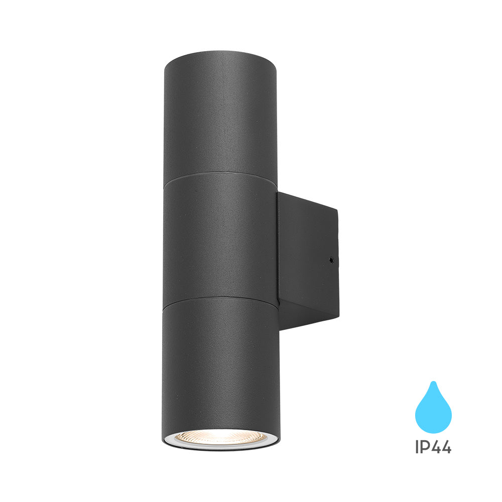 Braytron LED Strahler Außen Max 2x35W, IP44 wasserdicht, Fluter Flutlicht Außenstrahler (Grau) – Ansicht 5