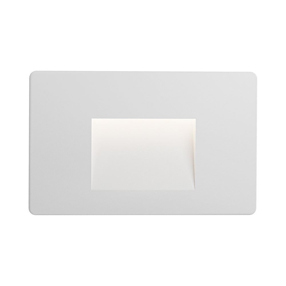 Applique LED escalier carrée 3W blanc blanc chaud 3000K – IP65 intérieur/extérieur – BG38-02100