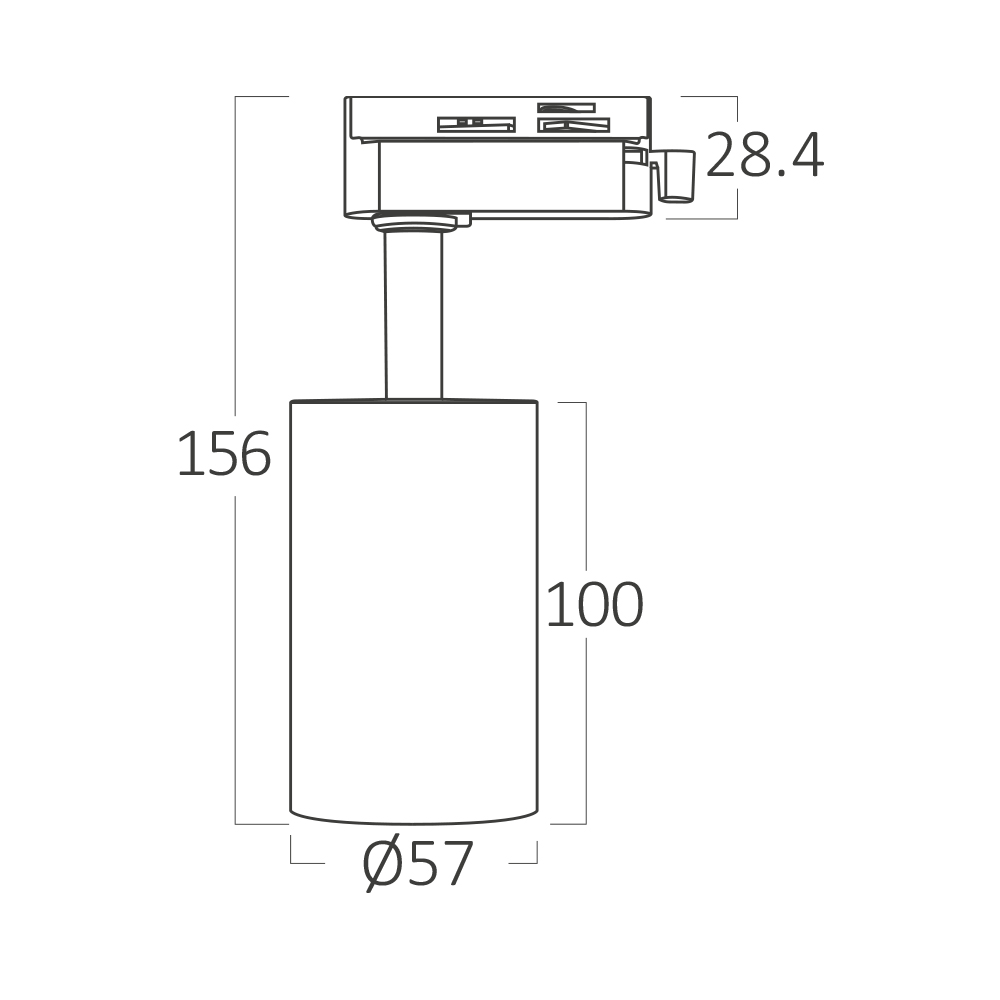 Braytron LED Schienenstrahler – LED Spot für 1-Phasen-Schienensystem – Dreh- & schwenkbar – Innenbeleuchtung für Shop, Galerie, Büro, Wohnzimmer – Tracklight, GU10, schwarz – Ansicht 8