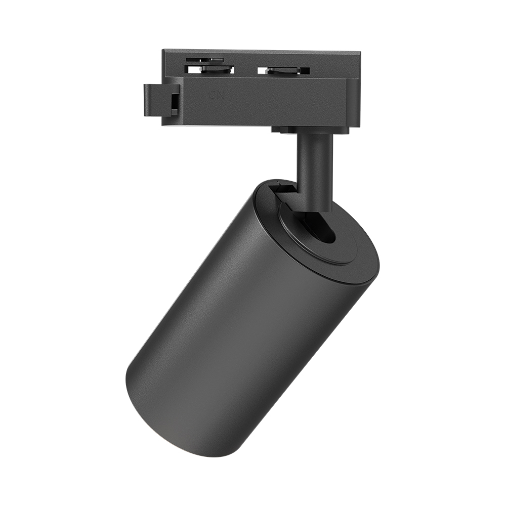 Braytron LED Schienenstrahler – LED Spot für 1-Phasen-Schienensystem – Dreh- & schwenkbar – Innenbeleuchtung für Shop, Galerie, Büro, Wohnzimmer – Tracklight, GU10, schwarz – Ansicht 3