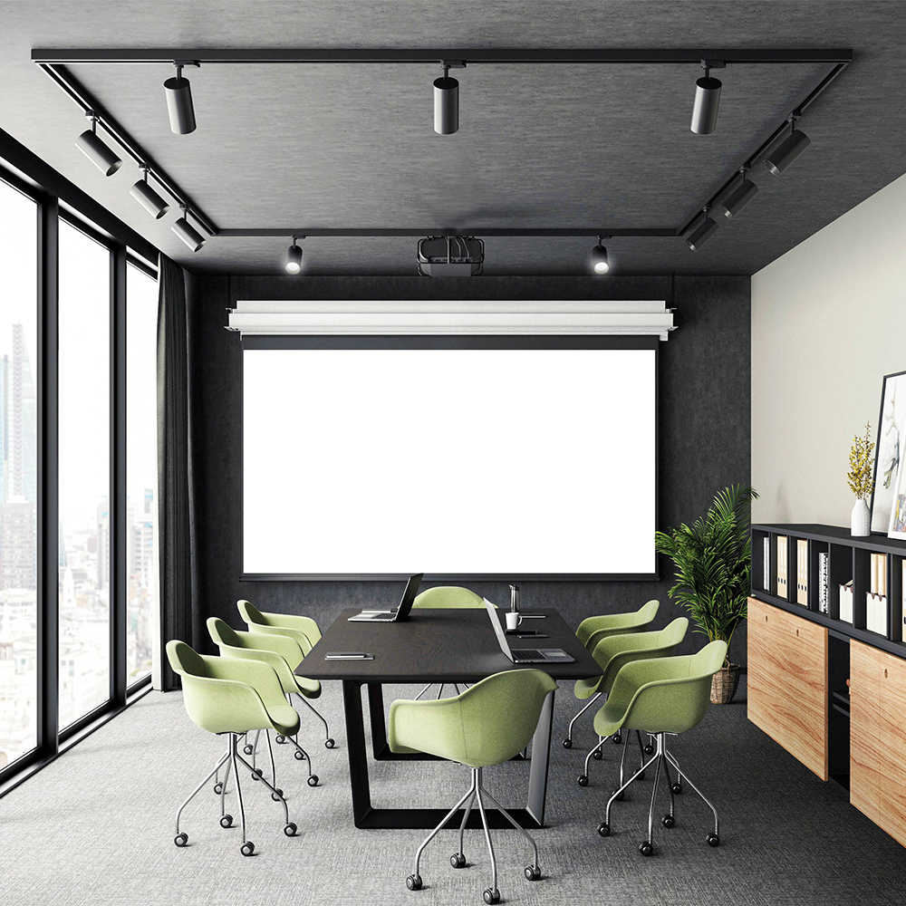 Braytron LED Schienenstrahler – 3-Phasen-Spot in goldfarbener Optik für Schienensystem – dreh- & schwenkbar – GU10 Fassung – LED Strahler für Shop, Galerie, Büro oder Wohnzimmer – Ansicht 2