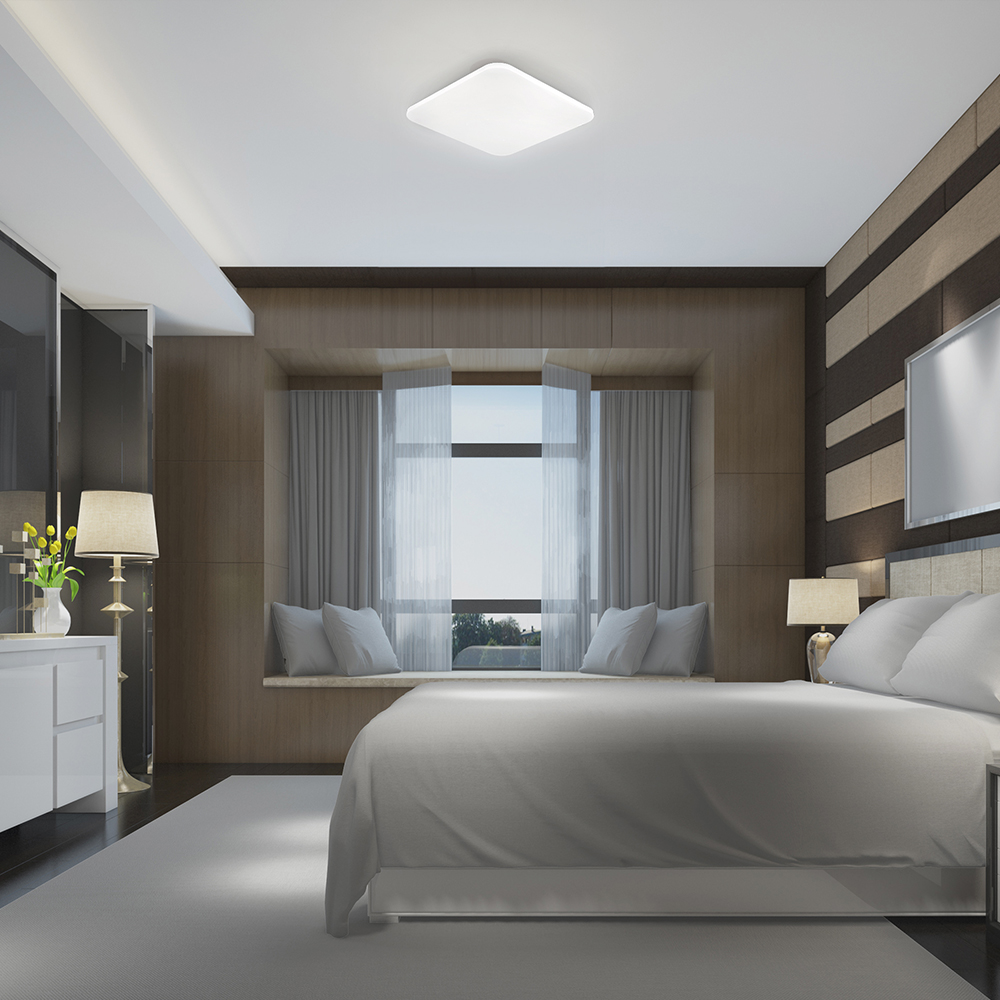 Braytron LED Wandleuchte 24W, 2450 Lumen, 3IN1 3IN1, IP20, Wandlampe für Innen und Außen, Metal (Weiß) – Ansicht 2