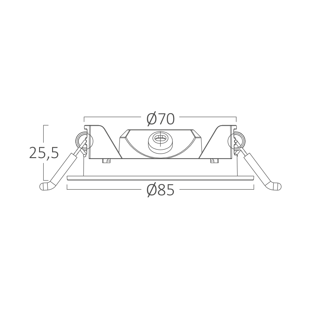 Braytron LED Deckenleuchte 3W 230V Anschluss Warmweiß, Neutralweiß, Kaltweiß 3IN1, 220 Lumen, IP40 Deckenlampe für Wohnzimmer, Küche, Flur (Weiß) – Ansicht 10
