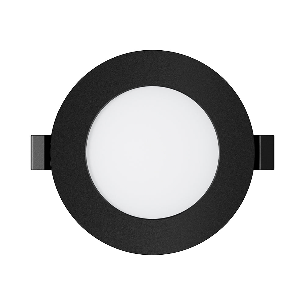 Braytron Ultraslim LED Einbaustrahler 3W Schwarz Ø85mm 3CCT 230V 220 Lumen IP20 Einbauspots 68mm Lochmaß 26mm Einbautiefe Warmweiß Neutralweiß Kaltweiß Nicht Dimmbar Deckenstrahler Flach Wohnraum Spot – Ansicht 6