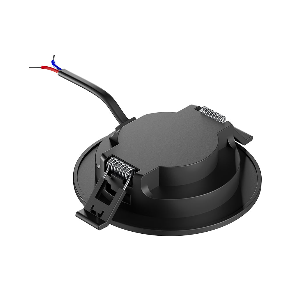 Braytron Ultraslim LED Einbaustrahler 3W Schwarz Ø85mm 3CCT 230V 220 Lumen IP20 Einbauspots 68mm Lochmaß 26mm Einbautiefe Warmweiß Neutralweiß Kaltweiß Nicht Dimmbar Deckenstrahler Flach Wohnraum Spot – Ansicht 7