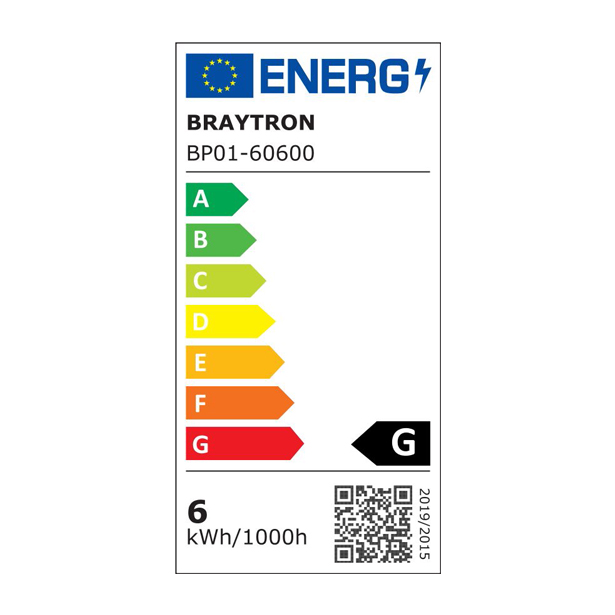 Braytron LED Deckenleuchte 6W 230V Anschluss Warmweiß 3000K, 470 Lumen, IP40 Deckenlampe für Wohnzimmer, Küche, Flur (Weiß) – Ansicht 9