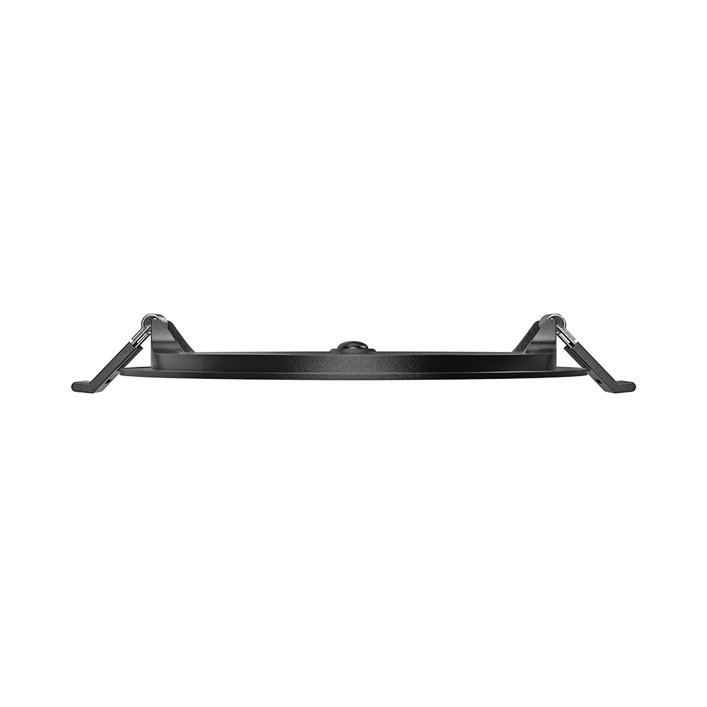 Braytron Ultraslim schwarz LED Einbaupanel Spot 12W Ø170mm Rund Dimmbar 3 Lichtfarben 3000K 4000K 6500K 1120lm 230V Deckenleuchte Einbaustrahler Flach 26mm Einbautiefe Panellampe für Wohnzimmer Büro – Ansicht 6