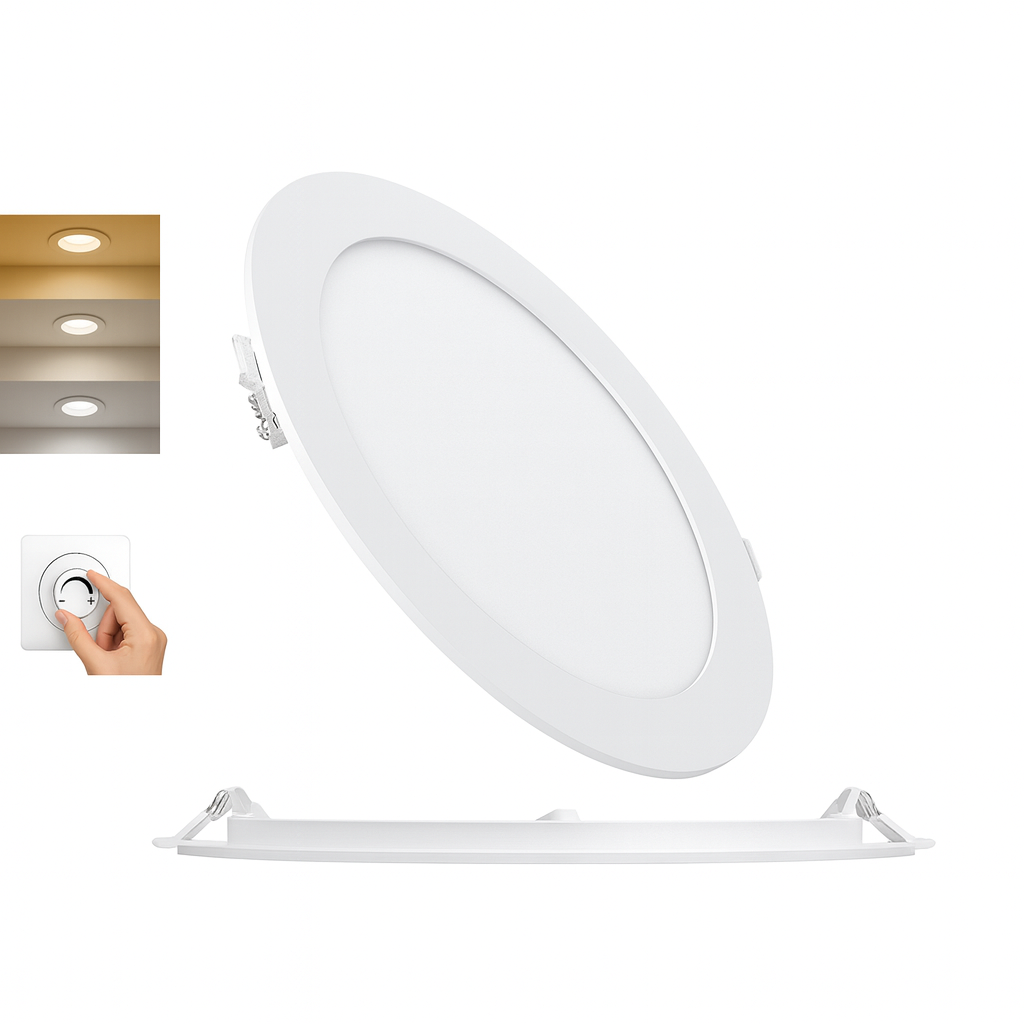 Spot LED Encastrable Dimmable 18W – 3CCT Sélectionnable, Ø225mm – BP01-91880