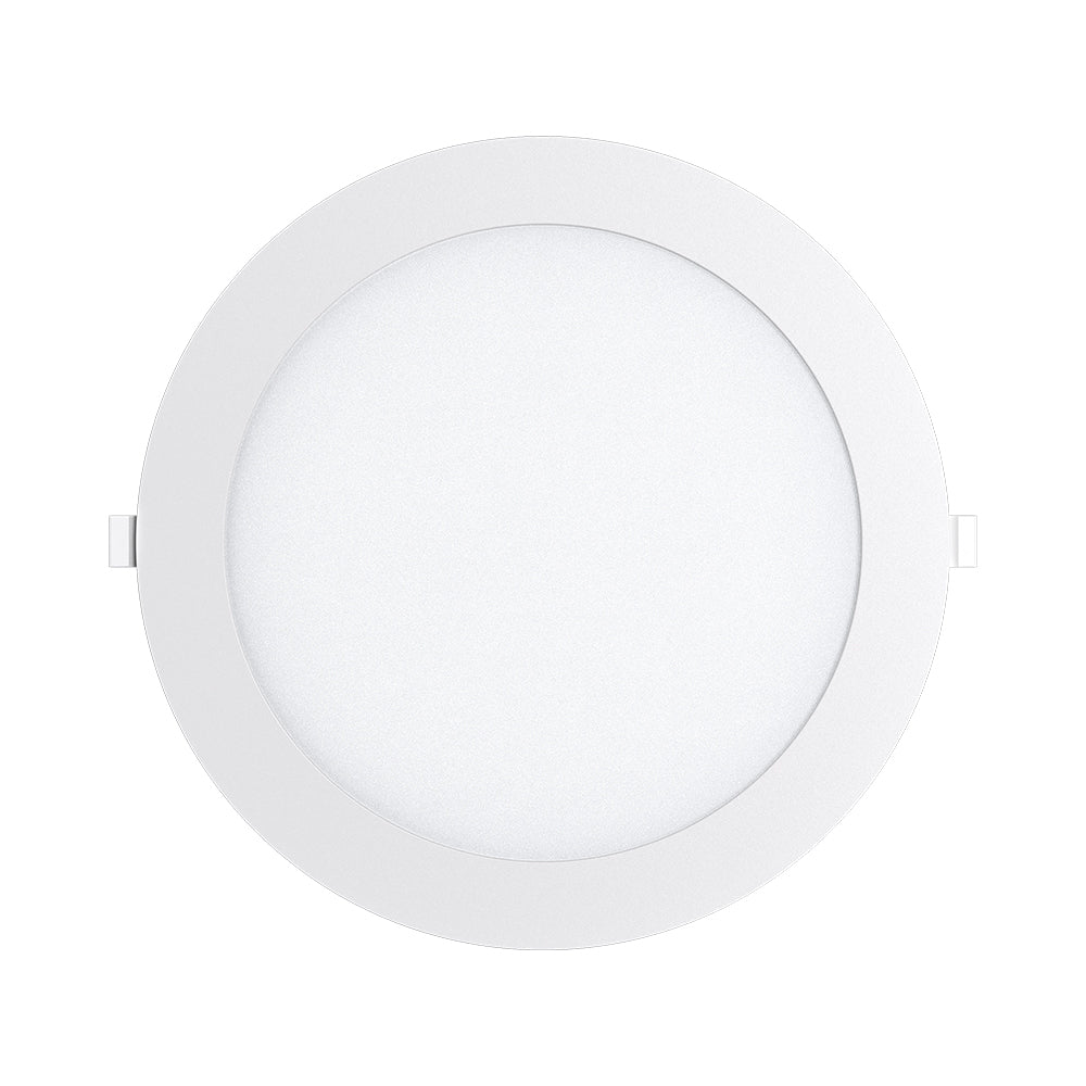Braytron Ultraslim LED Einbaupanel Spot 18W Ø229 mm Rund Dimmbar 3 Lichtfarben CCT 3000K 4000K 6500K 1800lm 230V Deckenleuchte Einbaustrahler Flach 26mm Einbautiefe Weiß Panellampe für Wohnzimmer Büro – Ansicht 2