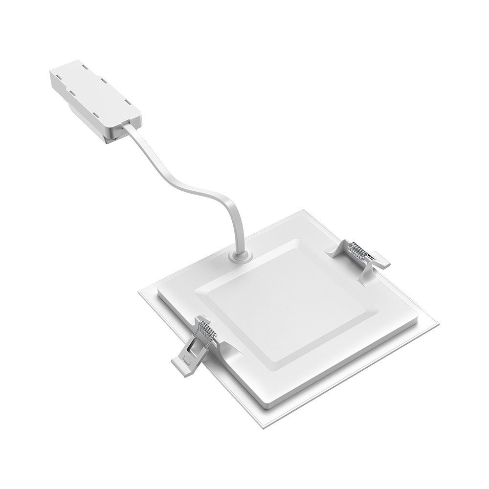 Braytron LED Panelleuchte Einbauspot Deckenspot Deckenstrahler12W eckig | Neutralweiß 4000K | Flachpanel mit nur 26 mm Einbautiefe | 1120 Lumen | Energieeffizient & Modern Wohnräume, Büros, Hotels – Ansicht 4