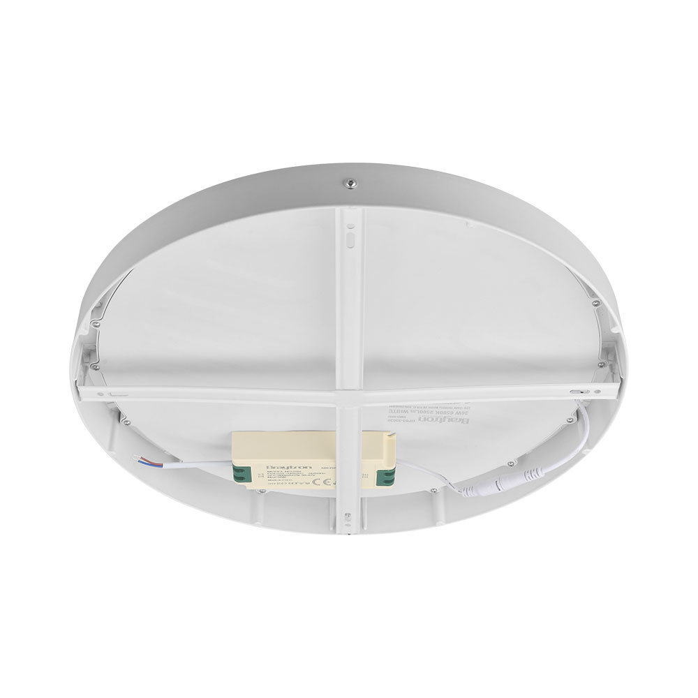 Braytron LED Aufbauleuchte Deckenleuchte rund Ø403mm IP20 36 Watt 2500 Lumen | Neutralweiß (4000 K) – Ansicht 4