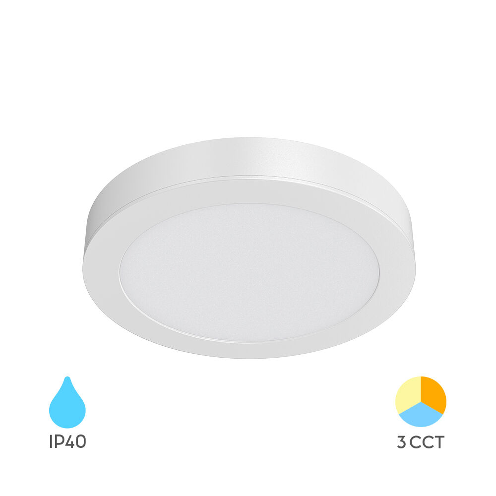 Panneau LED Rond Encastrable 12W – 3CCT Sélectionnable, 1120 lumens – BP03-61280