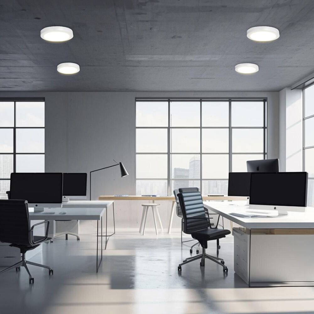 Braytron LED Aufbauleuchte Deckenleuchte Rund Ø300mm IP20 24 Watt 1860 Lumen Neutralweiß 4000 K – Ansicht 8