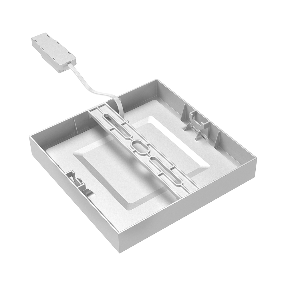 Braytron LED Deckenlampe 24W Eckig Flach – 3000K Warmweiß, 2400lm, LED Deckenleuchte für Flur, Wohnzimmer, Kinderzimmer & Küche – Moderne Quadratische Deckenlampe, Nicht Dimmbar, IP40 – Ansicht 3
