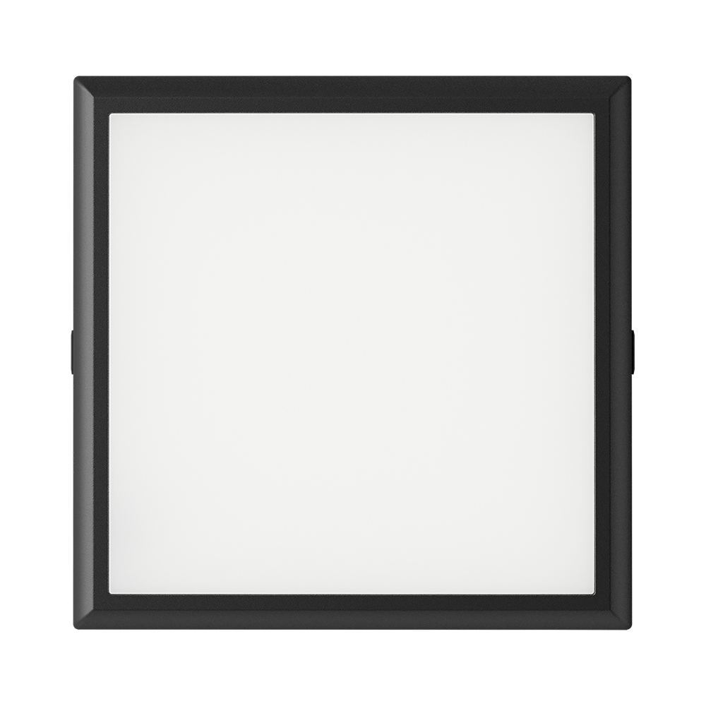 Braytron LED Deckenleuchte 20W 230V Anschluss Warmweiß, Neutralweiß, Kaltweiß 3IN1, 2000 Lumen, IP40 Deckenlampe für Wohnzimmer, Küche, Flur (Schwarz) – Ansicht 4
