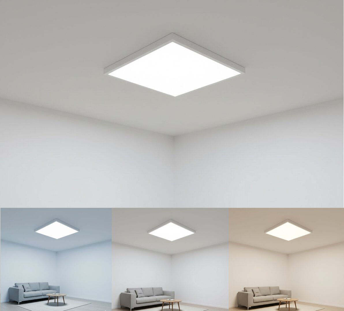 Dalle LED rétroéclairée 50W 60x60 cm – 3CCT, jusqu'à 5200 lm – BP25-56680