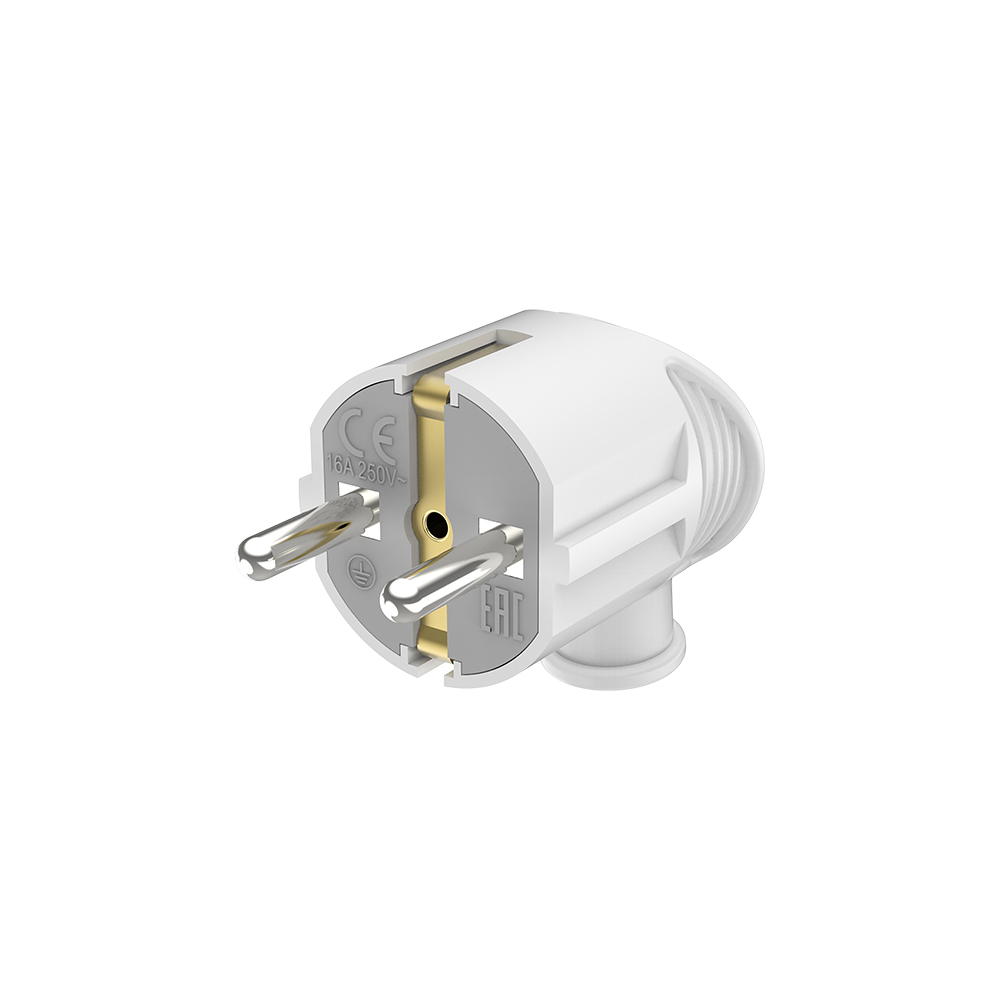 Fiche mâle Schuko type L – câble 0,5-1,5mm², 3680W, 230V – BY74-00003