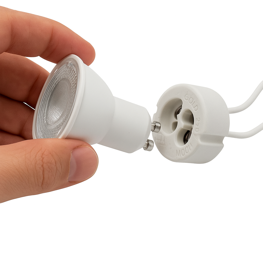 Braytron GU10 Keramikfassung 230V – Sockel/Lampenfassung für LED & Halogen – Ansicht 4